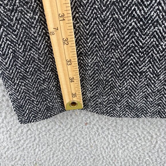 Calvin Klein Dress Womens 10 Black Colorblock PU Tweed Herringbone Shift Mini - Picture 8 of 9